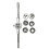 8Pcs Metric Die Set M3/M4/M5/M6/M8/M10/M12 Tool Set Combination for Thread Repair Tapping 3