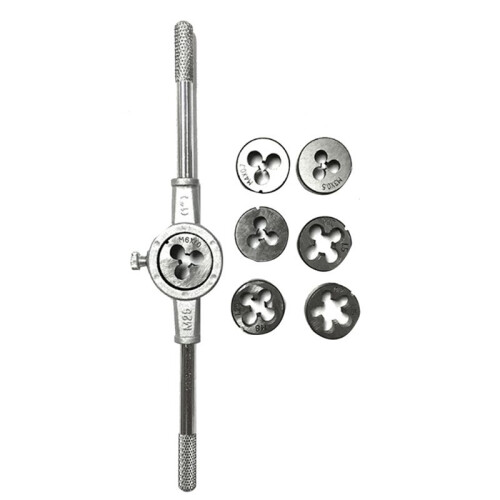 8Pcs Metric Die Set M3/M4/M5/M6/M8/M10/M12 Tool Set Combination for Thread Repair Tapping 2