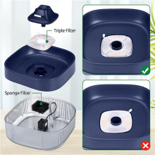 Dog Water Filter Replacement,Pet Water Fountain Filters for 135Oz/4L Dog Water Bowl Dispenser,Cat Water Fountain Filter