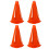 Cones PláSticos -  Cones Esportivos para ExercíCios + PráTica - Cones Laranja FlexíVeis para Treinamento + Jogos - 9 Polegadas 1