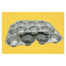 20 Pack 6-Cup Aluminium Muffin Pannen - Cupcake Aluminium Pannen, Favoriete Muffin Maat voor Het Bakken van Cupcakes