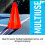 Cones PláSticos -  Cones Esportivos para ExercíCios + PráTica - Cones Laranja FlexíVeis para Treinamento + Jogos - 9 Polegadas 2