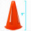 Cones PláSticos -  Cones Esportivos para ExercíCios + PráTica - Cones Laranja FlexíVeis para Treinamento + Jogos - 9 Polegadas 7