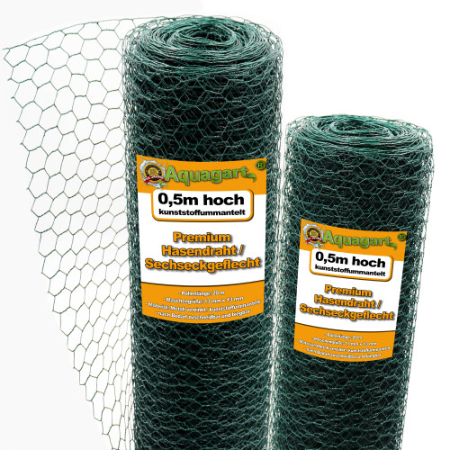 40 m Hexagonal mesh Chicken fence Rabbit wire Rabbit lattice Green Hare wire 50 cm