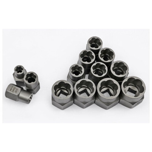 Ensemble D'Extracteurs de Vis et de Boulons avec Adaptateur Hexagonal, Ensemble D'Extracteurs D'éCrous CasséS