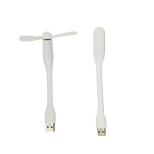 Multifunctional USB Desktop Fan with Universal USB Light -Saving Portable LED Light,White