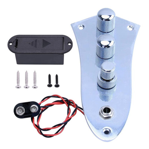 3 Jazz JB Bass Loaded Wired Control Plate för 3-SträNgad Basgitarrdelar JB-09CR