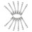 Early 2Inch Double Loop Tool Box Drawer Slide Clips Snap  Tool Box Accessories Replacement Parts (12PCS) 1