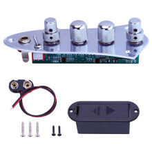 Placa de Controle com Fio de 5 Jazz JB Bass Loaded para PeçAs de Guitarra Baixo de 4/5 Cordas JB-08CR