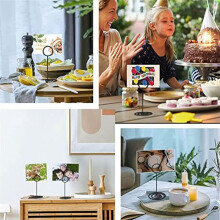Table Number Holders 20Pcs - 3.35 Inch Place Card Holder Table Number Stands for Wedding Party Graduation Reception A