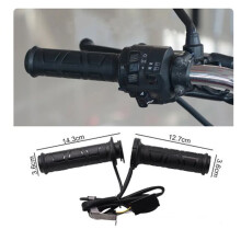 7/8 Motorcycle Heated Handlebar Electric Hot Grips 12V Handle Warmer 22mm Adjustable Temperature Motorcycle Accessories