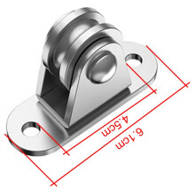 Carbon Steel Pulley Block, Small Pulley Block Silent Pulley, Material Handling and DIY Kits Moving, 2PCS