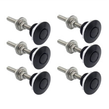 6Set 1.25Inch Aluminum Vehicle Hood Pins-Quick Release Lock Bumper, License Plate Lock Clip, Push Button Bonnet