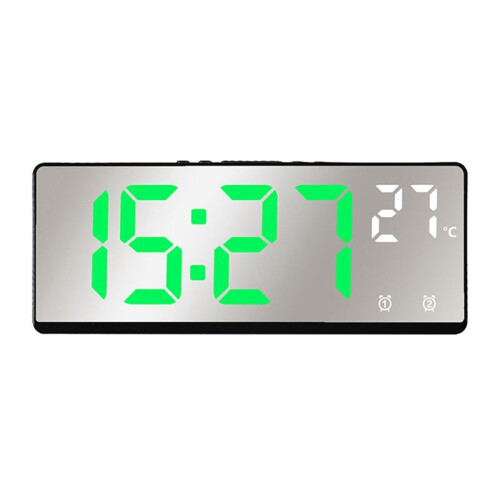 Multifunctional Electronic Clock Simple Multifunctional  Screen Clock Alarm Clock Bedside Clock,B