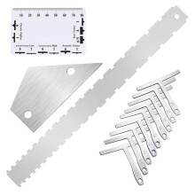 Kit de Ferramentas de MediçãO de Guitarra Luthier RéGua de Corda de Guitarra Medidor de Raio Inferior da Corda Ferramentas de Reparo de Guitarra