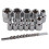 Female E-TORX Star Socket Set with Rail 11 Pcs Female External Star Socket Set E4 - E20 Torque Socket Set Alloy Steel 1