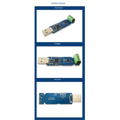 CANable USB to Converter Module CAN Canbus Debugger Analyzer Adapter CANdleLight TJA1051T/3 NonIsolated Version CANABLE 1