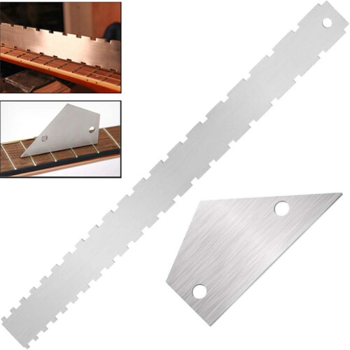 Guitar Luthier Measuring Tool Kit Guitar String Ruler Lower String Radius Gauge Guitar Repair Tools Guitar Accessories 2