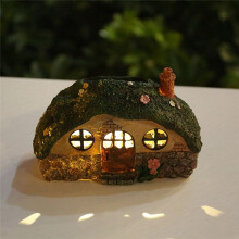 LED Solar Light Fairy House Outdoor Waterproof Garden Lawn Lamp Anti-Corrosion Solar Powered for Garden Decor