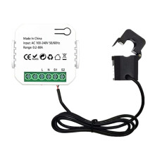 Tuya Life WiFi Meter 80A with Current Transformer Clamp KWh Power Monitor Electricity Statistics110V 230V