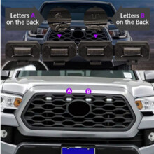 Nieuw Middenrooster 12V LED Klein Geel Licht Retrofit Karabijnhaak voor 2020  Tacoma TRD Off-Road Trimlicht