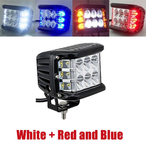 Auto Triple Side Lighted Work Light Dome Light Burst Flashing Light Headlight Spotlight Strobe Light LED Auto Supplies A 1