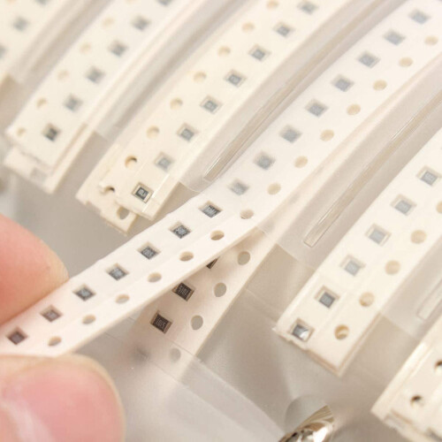 8500PCS Capacitance Sample Book, 170 Value All Series SMD Ohm Capacitor, 1 % SMD Resistor Sample Book Assorted Kit, 0402 1