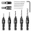 Countersink Drill Bit Set, Woodworking Chamfer Adjustable Countersink Tools  Counter Sink Holes with 1/4inch Hex Shank 1