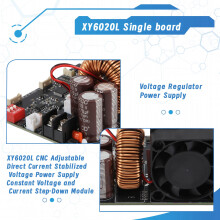 XY6020L CNC Adjustable Direct Current Stabilized Voltage Power Supply Constant Voltage and Current Step-Down Module, A