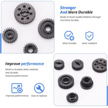 Juego de Engranajes de Caja de Cambios de Acero MetáLico para YiKong YK4082 YK4102 YK4103 Absima Sherpa RC Crawler Car Upgrades Parts Accessories