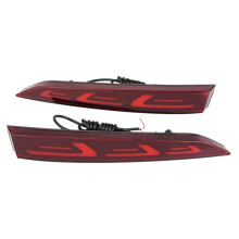1Pair Car LED Rear Bumper Reflector Warning Brake Lamp Taillight Parking Fog Light for Solaris Accent 2017-2019