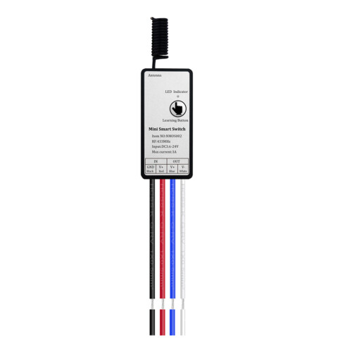 Wireless Remote Control RF 433Mhz Relay Receiver  3.6V 6V 12V 1CH Module for LED Lamp Light DIY