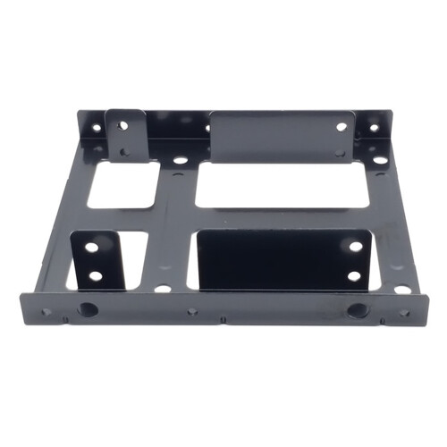 Double Layer SSD Metal Frame 2.5 To 3.5 Internal Mounting Computer SSD Hard Drive Dual Desktop Converter Adapter Bracket 2