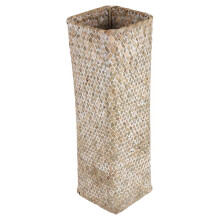 Rattan Flower Vase Bamboo Baskets Decoration Vases Flower Fruit Basket Flower Vase Tall Vases for Home Decor White