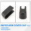 Rear Windshield Windscreen Wiper Arm Cover Cap Mounting Nut for  Kyron Hatchback 2007-2014 Accessories ,Black 3