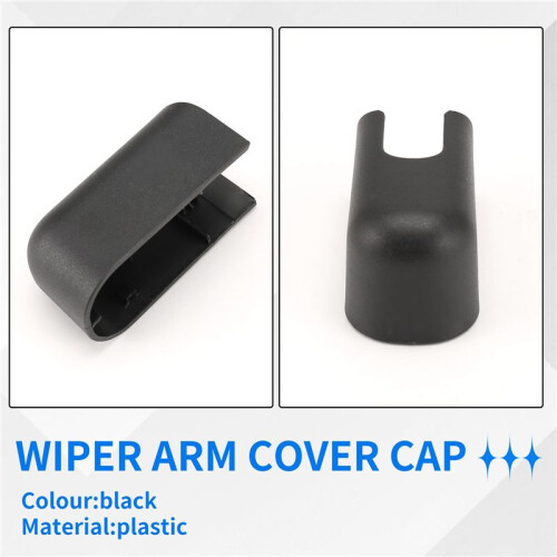 Rear Windshield Windscreen Wiper Arm Cover Cap Mounting Nut for  Kyron Hatchback 2007-2014 Accessories ,Black 2