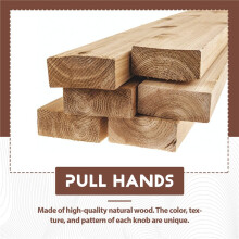 20 PièCes SéRies Boutons de Tiroir en Bois Non  Ronds 35Mm de DiamèTre PoignéEs de Commode de Meuble en Bois