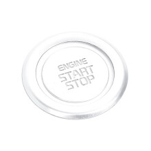Car START Engine Button Cover Stop Key Ignition Sticker Trim for Carnival KA4 2021 2022 Silver