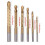6Pcs Titanium Drill Saw Bit Set, HSS Serrated Bit Hole Drilling, 3-8mm Carpenter Hacksaw Drill Bits Kit 8