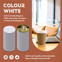 35Pcs Round Sublimation Blank Coasters Sublimation Blank Cup Mat Sublimation Heat Transfer Coaster Heat Press