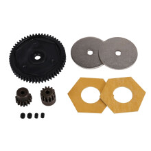 Getriebe 54T Stirnrad 13T & 15T Motor Getriebe für Axial SCX10 II 90046 90047 1/10 RC Crawler Auto Aktualisierung Teile, Schwarz