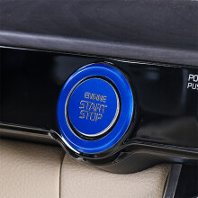 Car START Engine Button Cover Stop Key Ignition  Sticker Trim for  Carnival KA4 2021 2022 Silver