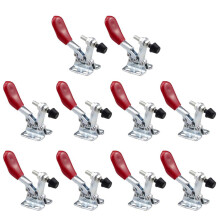 10 Piezas Abrazadera de Palanca Roja GH-201A 27Kg Herramienta de LiberacióN RáPida Abrazaderas Horizontales Mano Nuevo Accesorio de Herramientas de