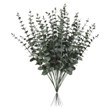 36 Pieces of Eucalyptus Stems Artificial Eucalyptus Leaf Stems True Gray Green Touch Leaf Branches