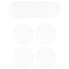24 Pieces 3 Inch Acrylic Keychain Blanks Circles Clear Disc Ornaments Blanks with Hole Circle Discs for DIY Keychain