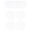 24 PeçAs 3 Polegadas AcríLico Chaveiro em Branco CíRculos Transparentes Ornamentos de Disco em Branco com Furos CíRculos para Chaveiro DIY 1