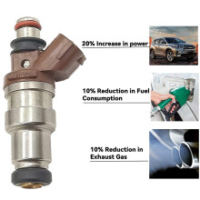 4 PeçAs Novo Bico Injetor de CombustíVel para 4Runner T100 Tacoma 2.7L-L4 PRADO HIACE RCH 3RZ-FE 2.7L 23209-79095 23250-75050
