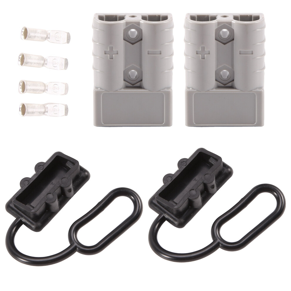 50A 1/0 Awg Battery Connection Harness Plug Connector Winch Plug Quick Disconnect For Ups Battery Pack Trailer Forklift 6033640773922