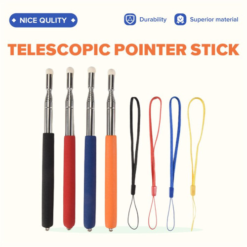4Pcs Telescopic Pointer Stick with Hand Lanyard Teacher Pointer for Classroom Retractable Pointer Whiteboard Pointer 1