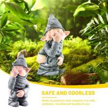 Naughty Gnome Pooping Miniaturowa Statua Pooping Symulacja Formy Figurki ŚMieszne ŻYwicy Karzeł ŚMieszne Realistyczne Zwariowany Prezent